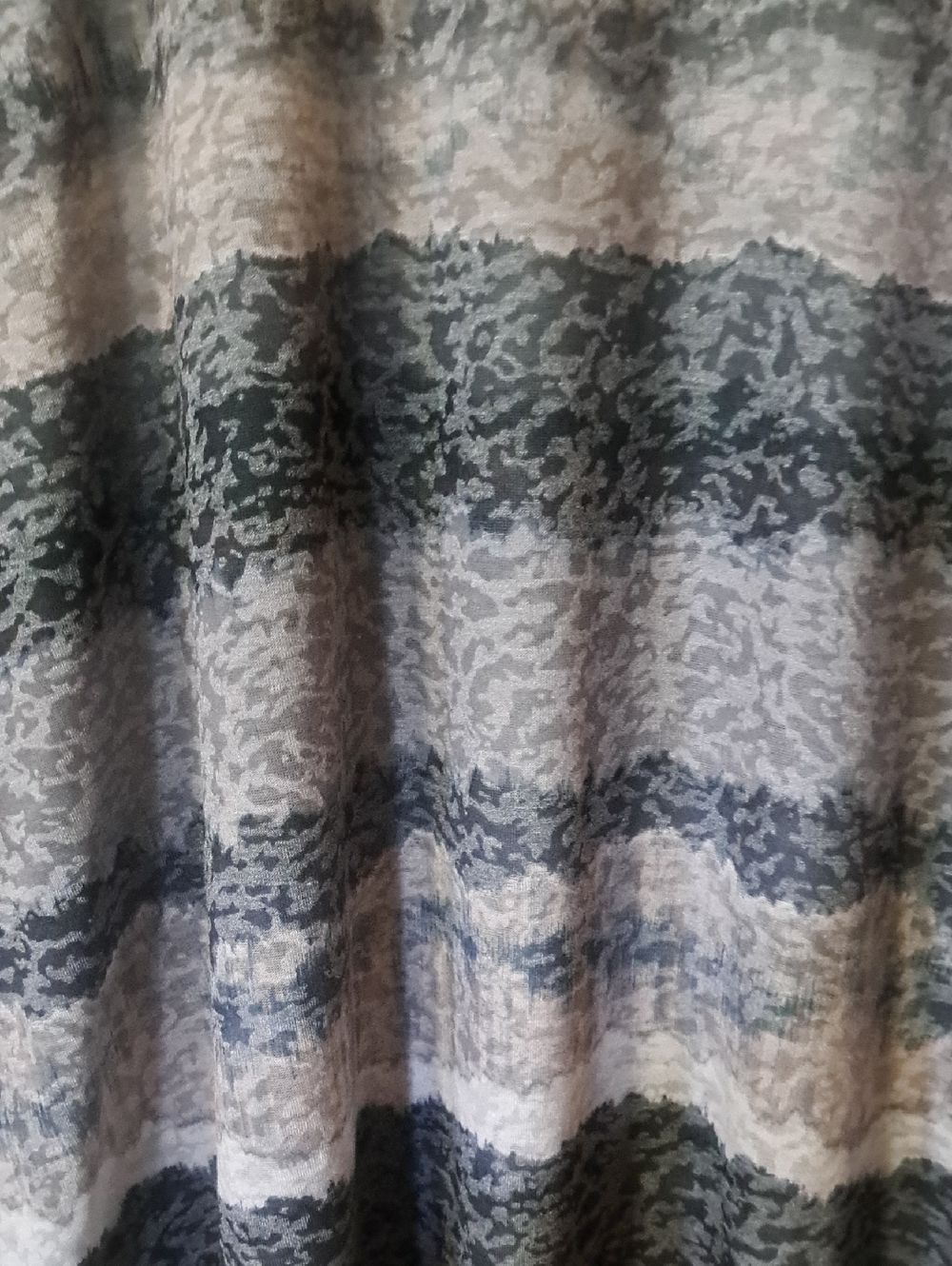 Studio Works Gray Striped Scoop Neck Tunic with Stud Detail On Neckline XL - Picture 3 of 4